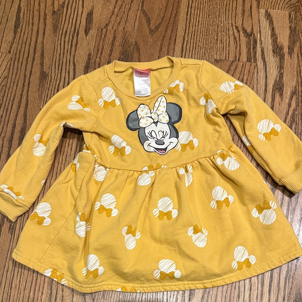 Disney Yellow Minnie Mouse Kids Blouse